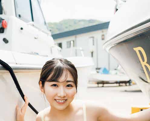 STU48内海里音、水着でナチュラルボディ披露