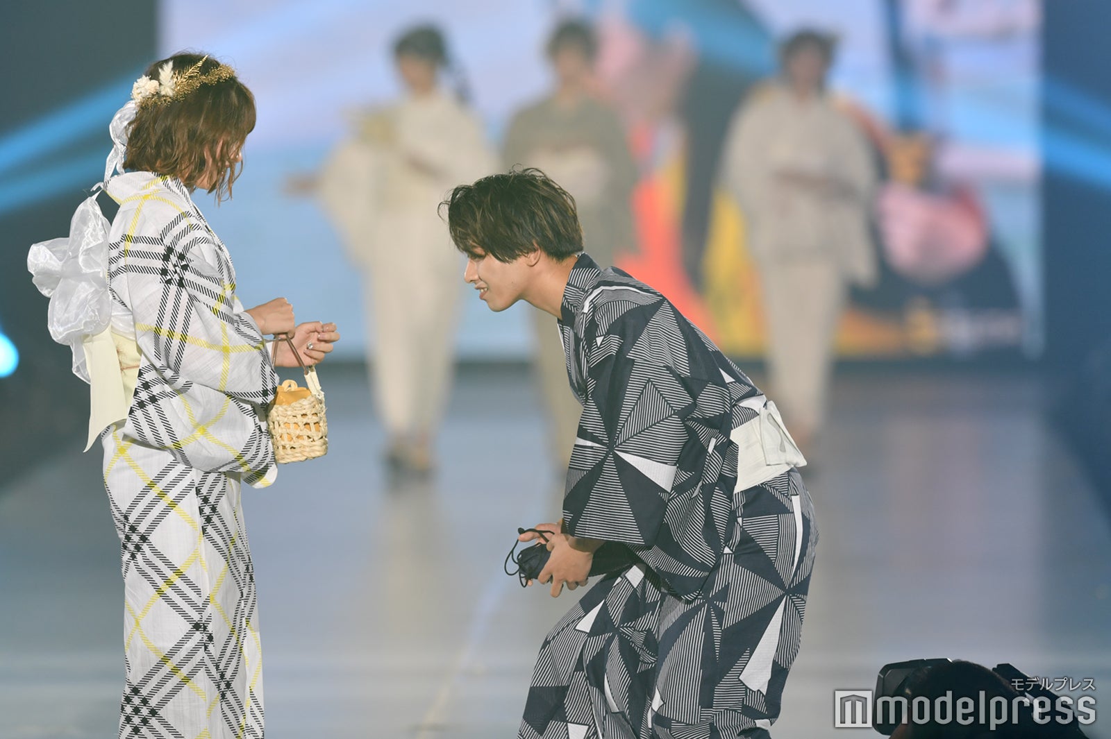 上ノ堀結愛、中里真哉斗 （C）モデルプレス