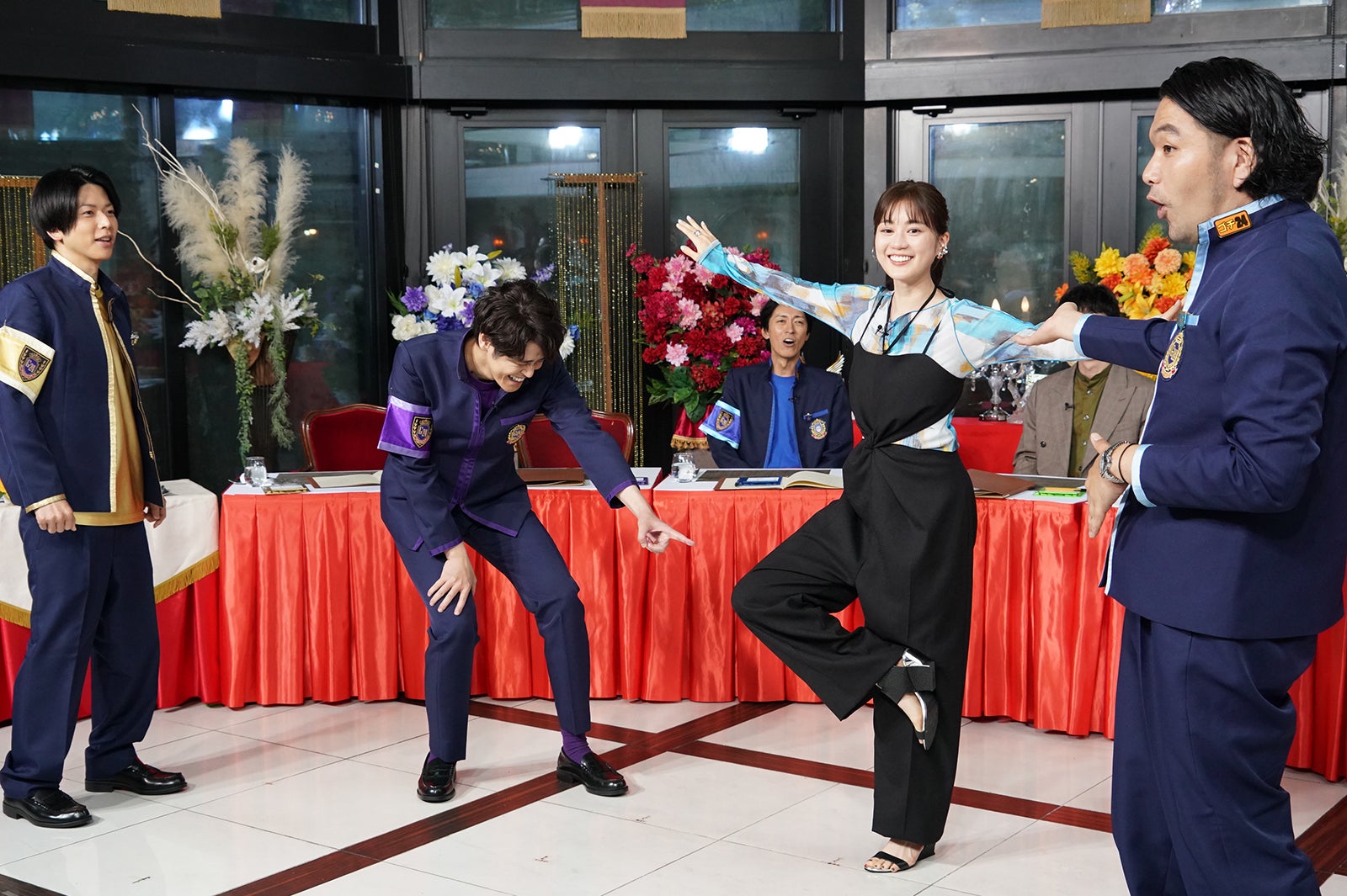 増田貴久、宮野真守、生田絵梨花、盛山晋太郎（C）日本テレビ