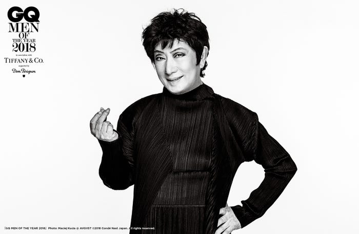 美輪明宏/『GQ JAPAN』2019年1・2月合併号(11月24日発売)(提供写真)