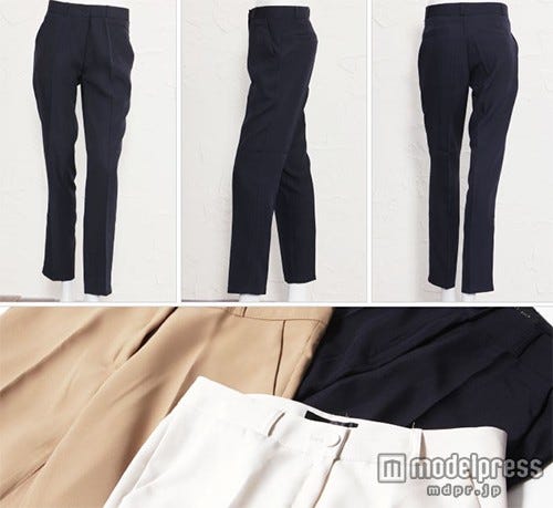 センタープレスパンツ(ネイビー)「REAL STYLE」5,400円(税込)