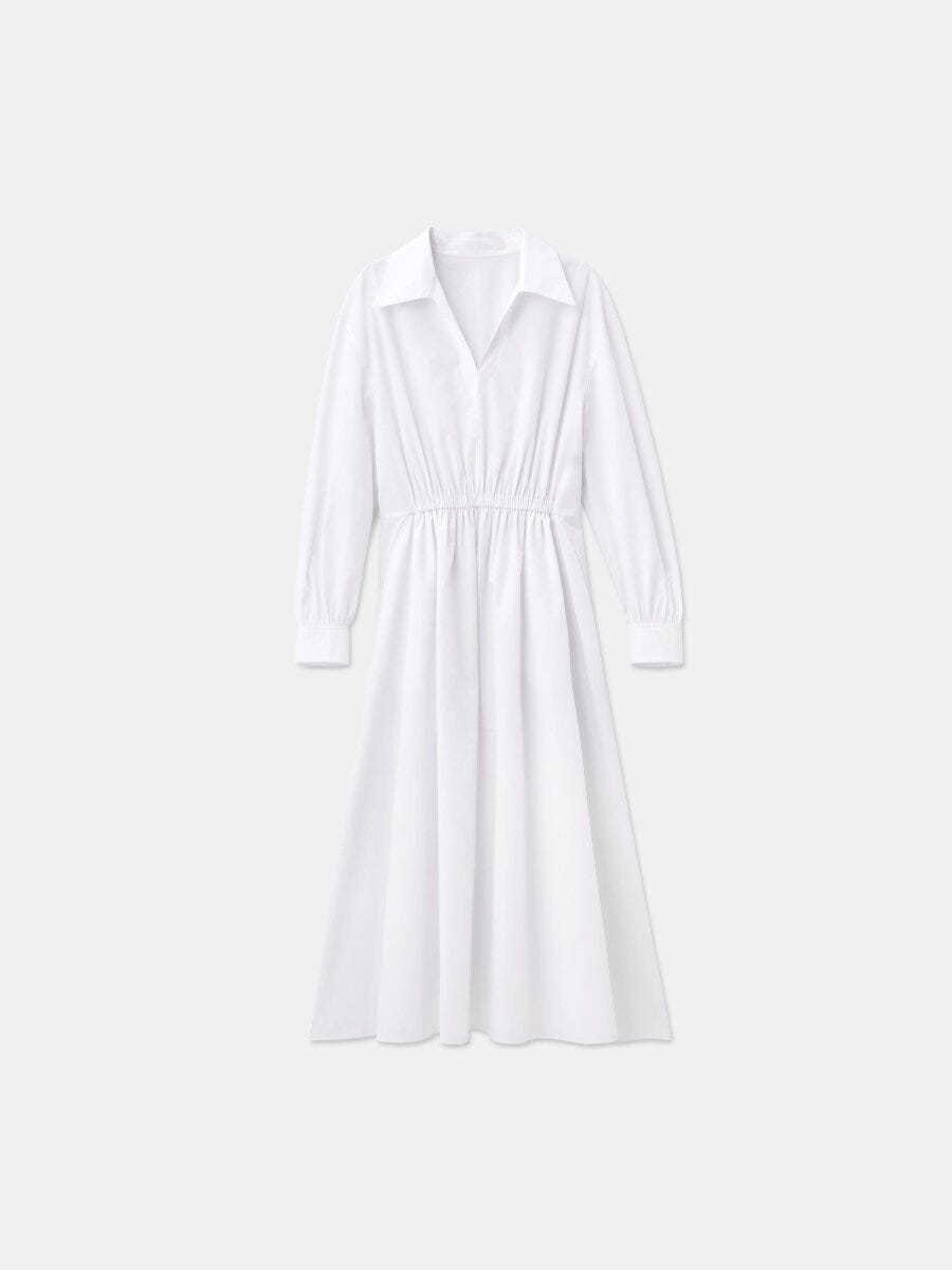 2026春plst大人女性おすすめタイプライターボリュームワンピース