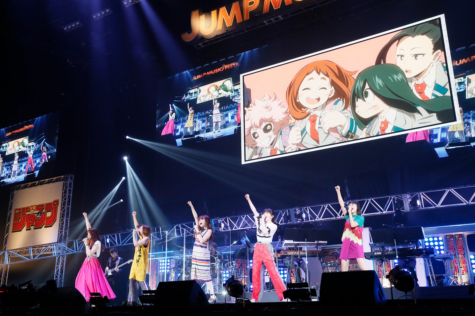 Little Glee Monster「泣きそう」 アニメ映像とコラボで感激＜JUMP MUSIC FESTA＞
