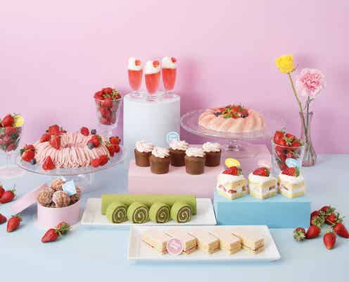 京都でいちごスイーツビュッフェ、レトロ可愛いスイーツ&純喫茶風セイボリーが食べ放題