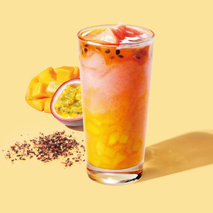 トロピカル マンゴー パッションフルーツ & ティー フラペチーノ/画像提供:スターバックス コーヒー ジャパン