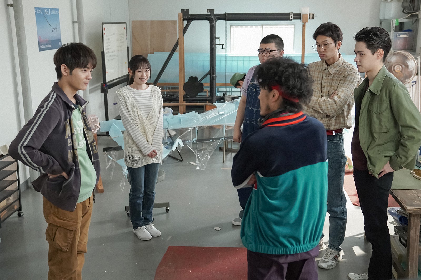 足立英、福原遥、新名基浩、松尾鯉太郎、細川岳、永沼伊久也、トラウデン都仁／「舞いあがれ！」第21話（C）NHK