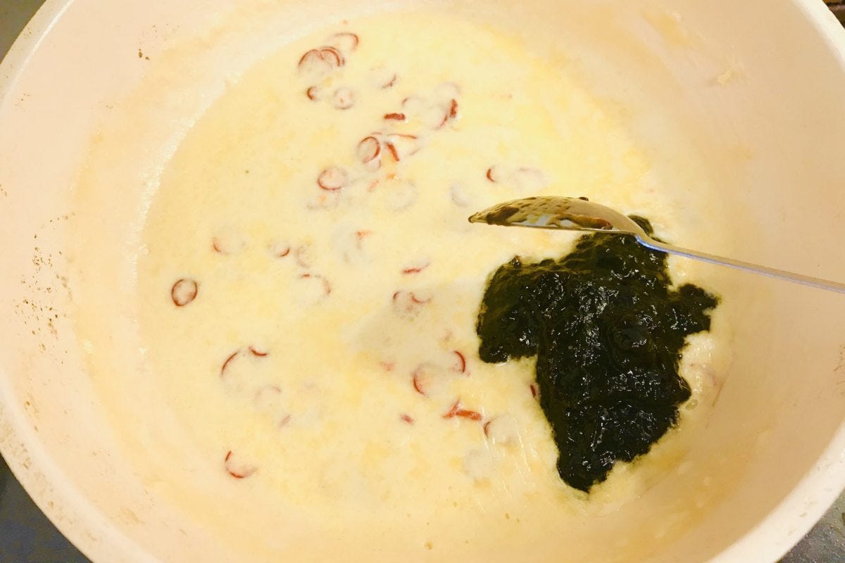 ごはんですよ！カルボナーラ