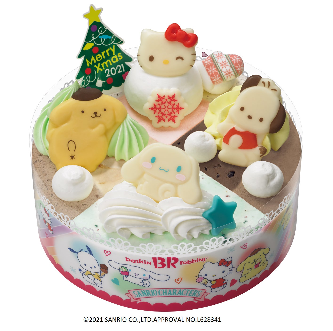 サンリオキャラクターズ スノーパレット3,600円／画像提供：B‐Rサーティワン アイスクリーム