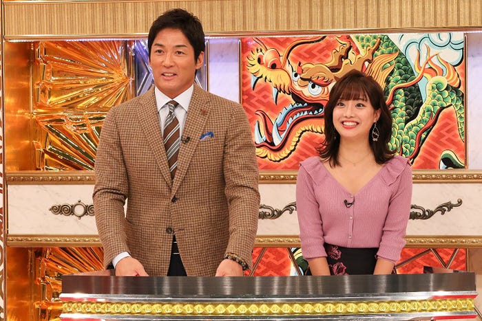 (左から)長嶋一茂、柴田阿弥(画像提供:関西テレビ)