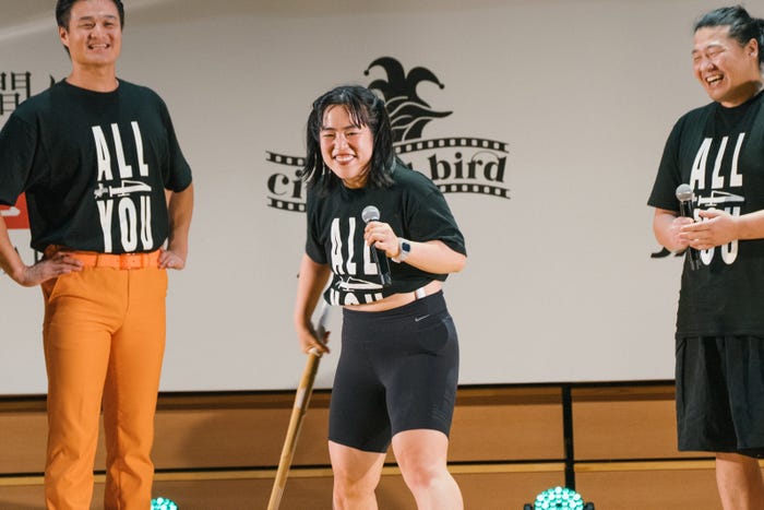 「cinema bird in 愛媛・西予」出演者トーク(提供写真)