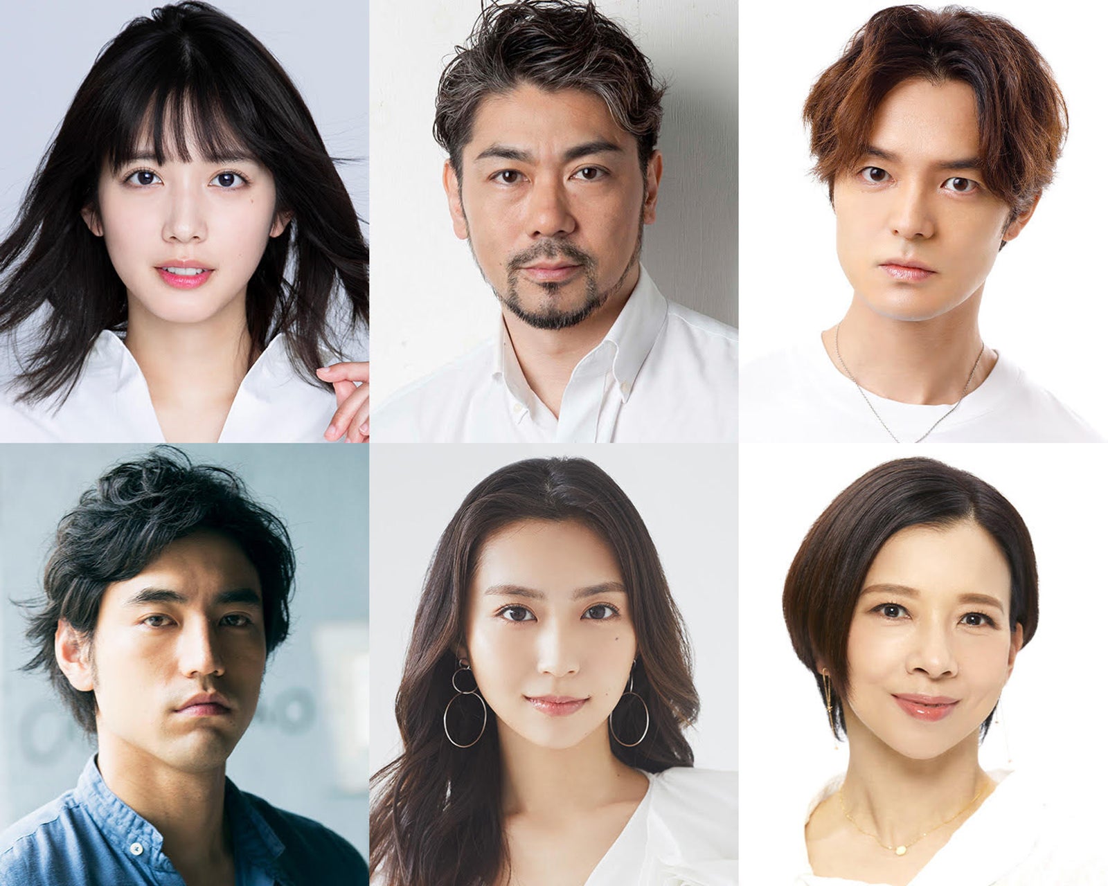 （上段左から）松田るか、岸祐二、上口耕平（下段左から）小柳友、青野紗穂、霧矢大夢（提供写真）