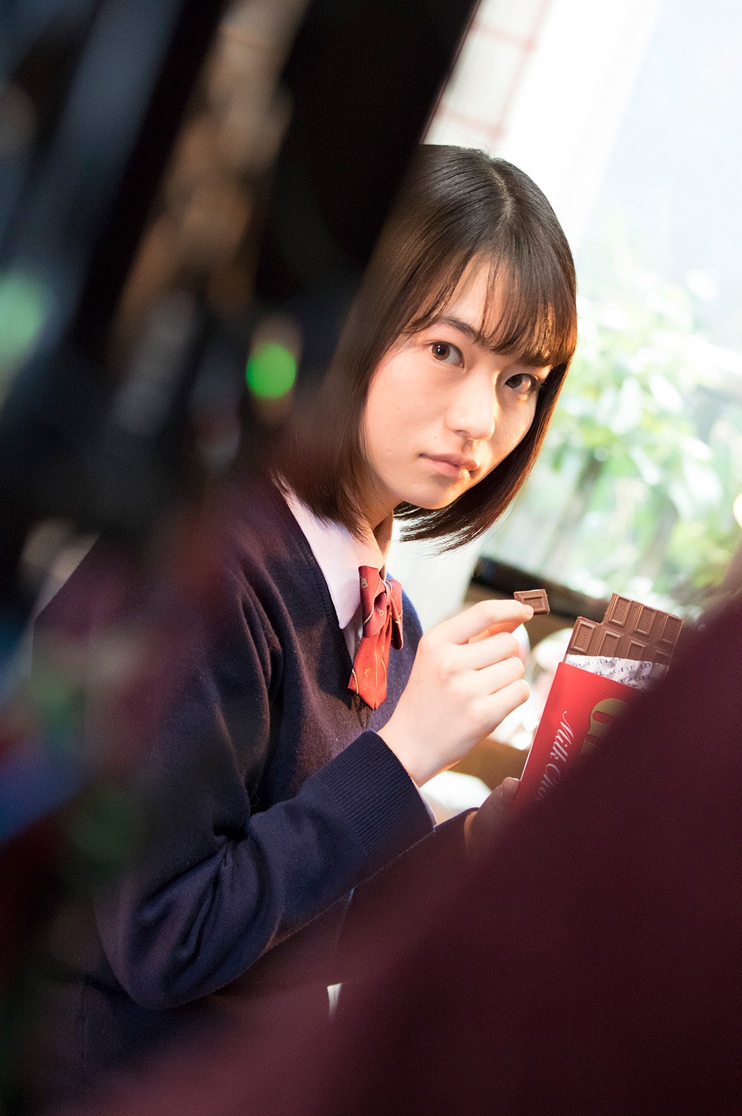 山田杏奈／新CMメイキングカット（提供画像）