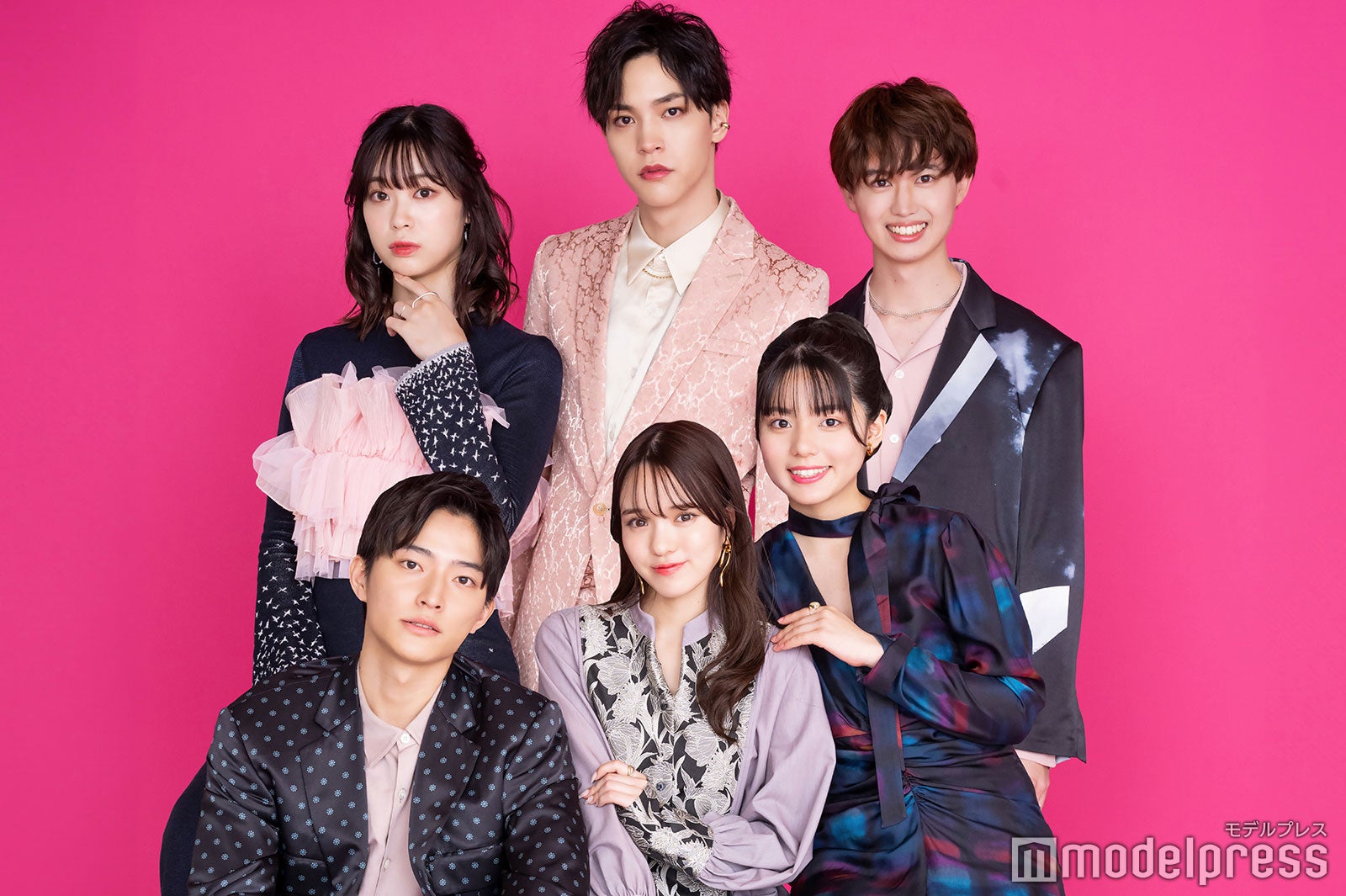 モデルプレス読者モデル（左上から時計回りに）朱音、松本旭平、石田侑也、松島かのん、粕谷亜理紗、古敷谷宗（C）モデルプレス