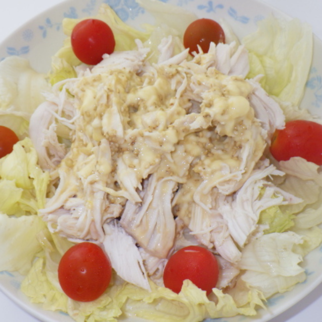 コストコのさくらどりむね肉で作った棒棒鶏