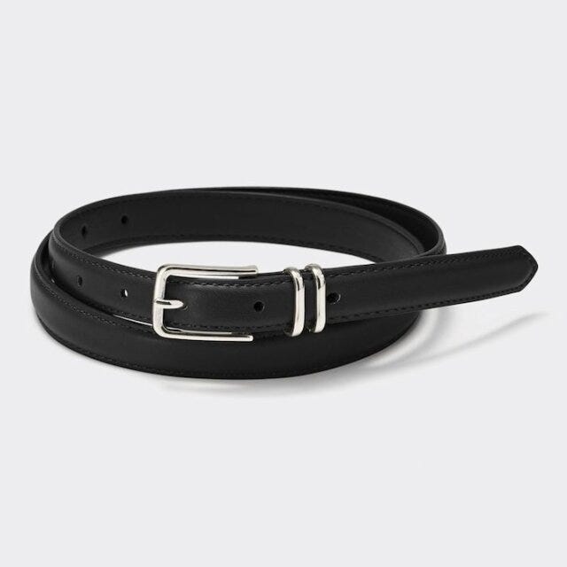 GU　メンズカーディガン　オーバーサイズ　今っぽカジュアル　asuka　イラスト　ダブルメタルループベルト