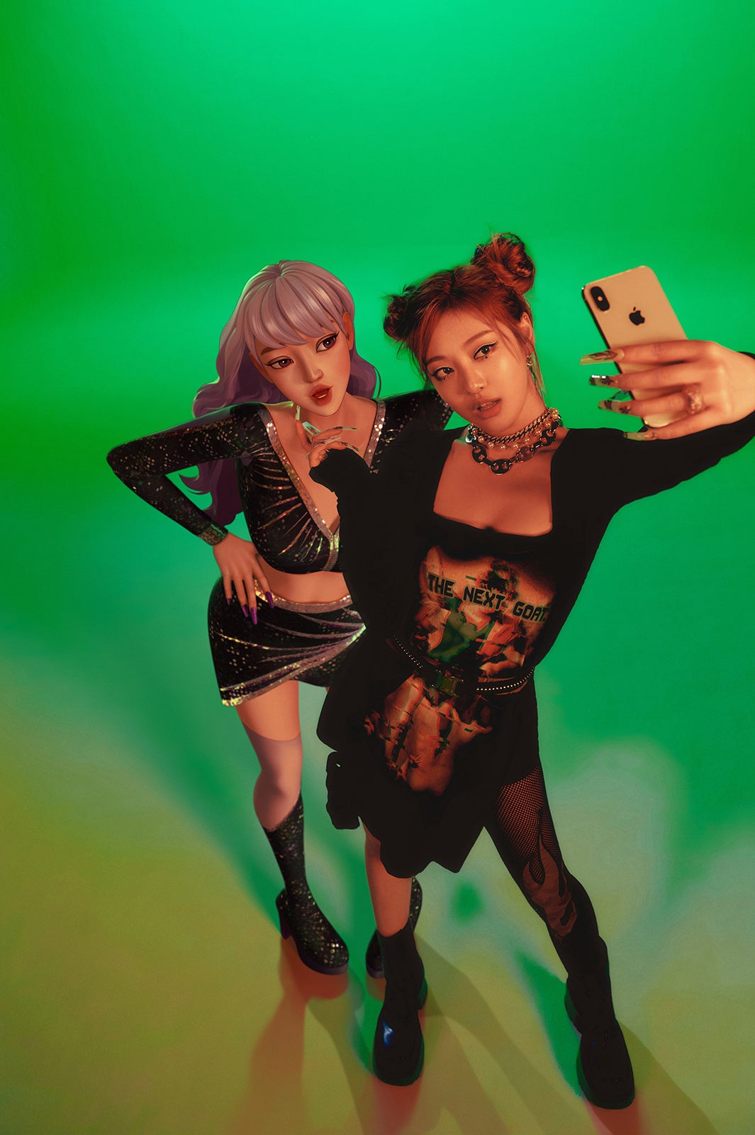 アバター“ae”とニンニン （提供写真）