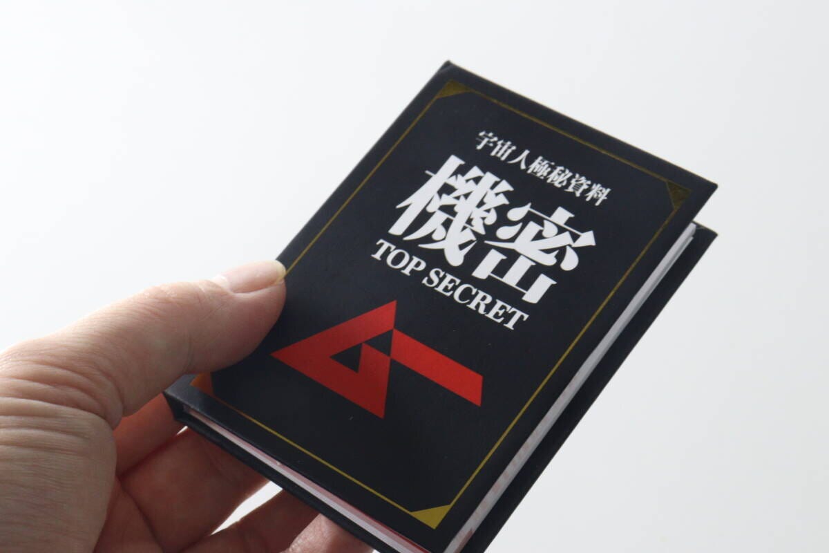 手に持った「宇宙人極秘資料