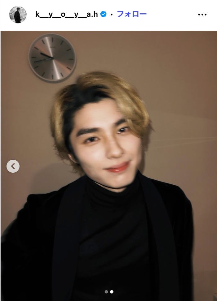 本田響矢Instagramより