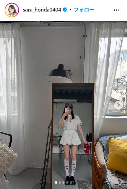 本田紗来Instagramより