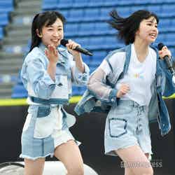 HKT48渡部愛加里、地頭江音々「AKB48グループ春のLIVEフェスin横浜スタジアム」 （C）モデルプレス