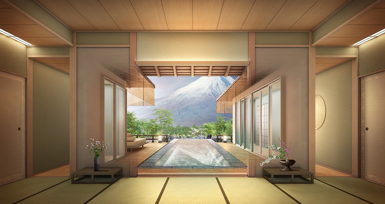 富士山が眼前に！強羅花壇の新たな温泉宿「GORA KADAN FUJI」2025年夏開業へ