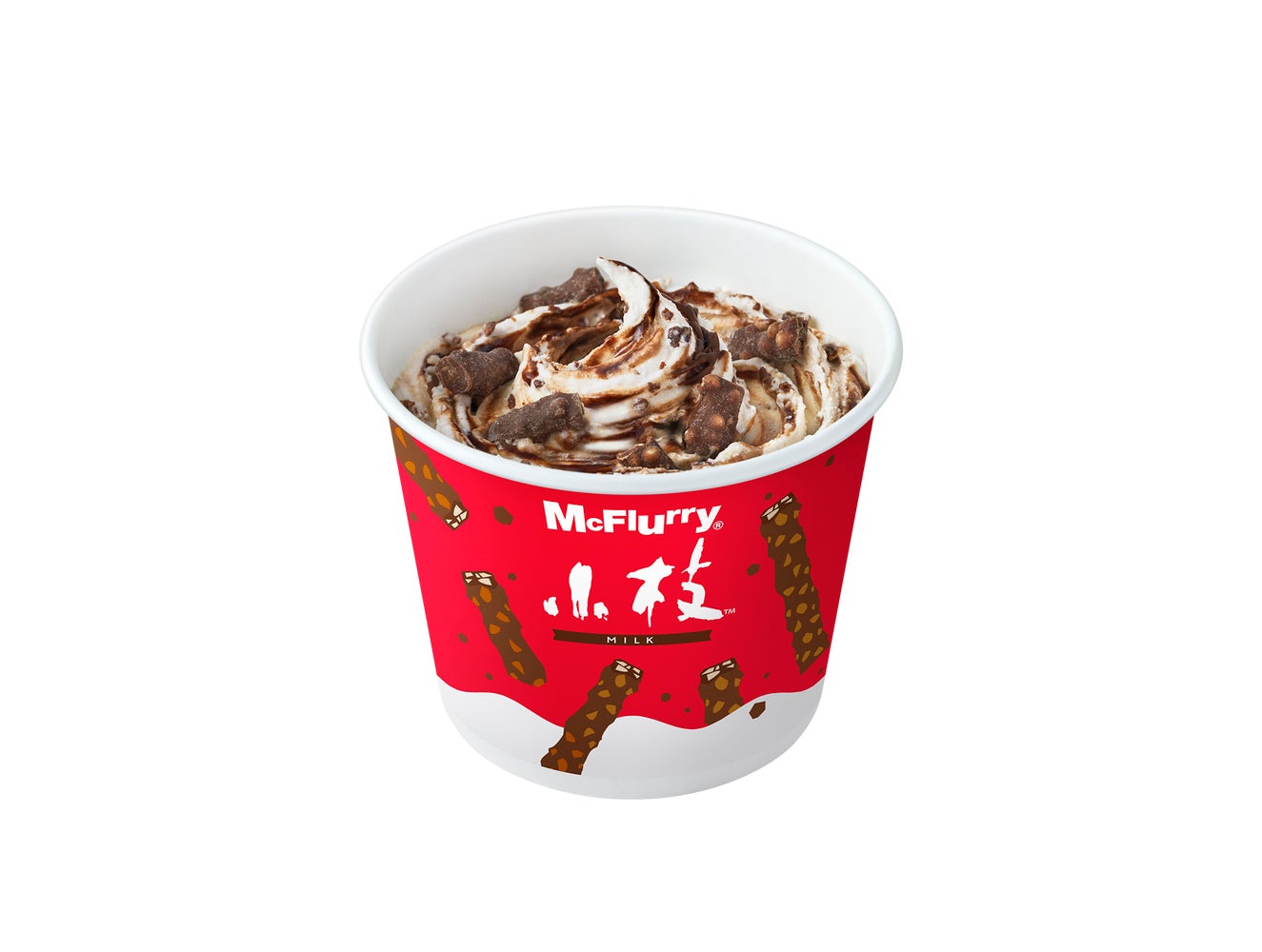 【マクドナルド新作メニュー】「マックフルーリー 小枝」小枝のザクパリ食感＆チョコソース絡むひんやりスイーツ