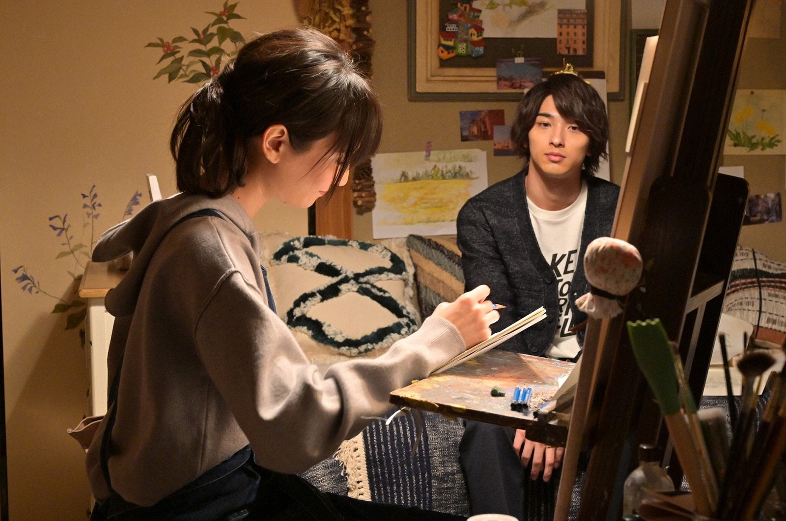 菜々緒、横浜流星／「4分間のマリーゴールド」第7話より（C）TBS