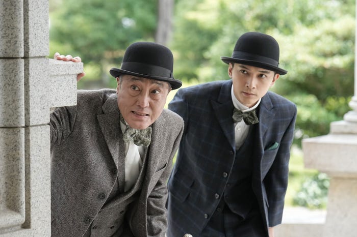 佐野史郎、吉沢亮「ばけばけ」第45話(C)NHK