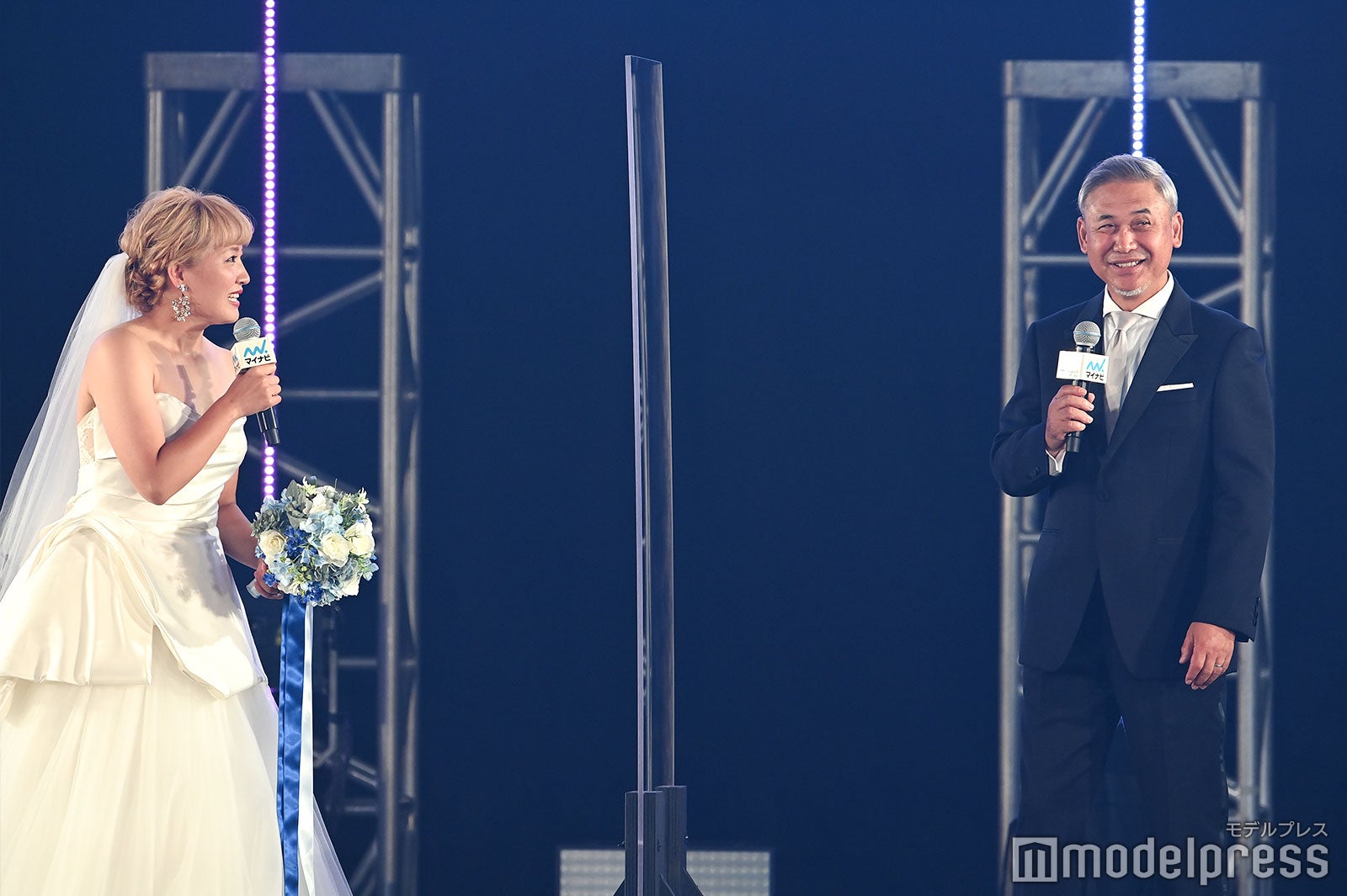 丸山桂里奈、佐々木則夫氏 （C）モデルプレス