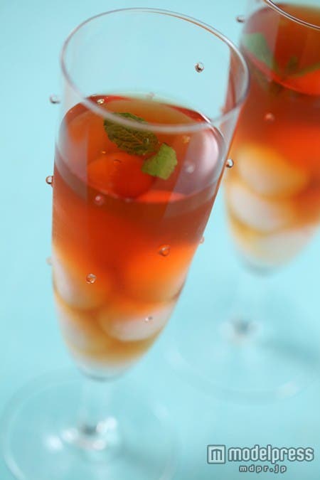 アイスの実でフルーツアイスティー