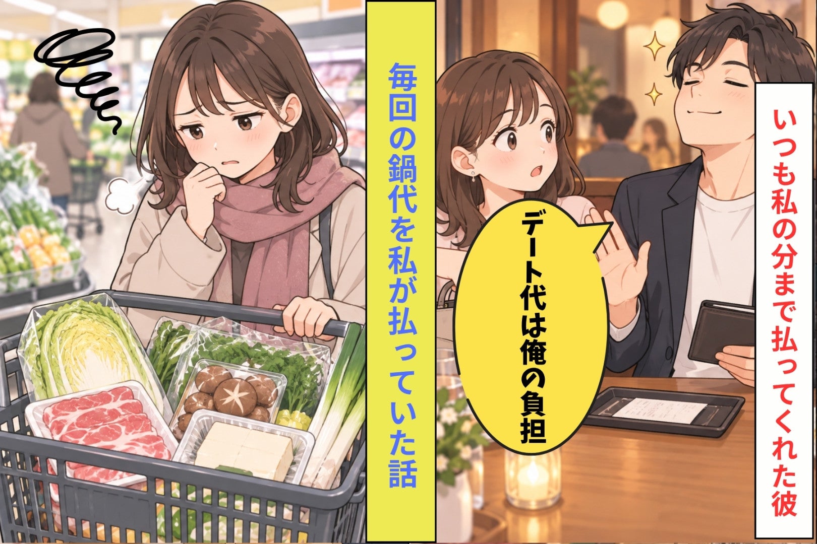 「デート代は俺の負担」と言った彼が、会う場所を私の部屋にしてから毎回の鍋代を私に払わせていた話
