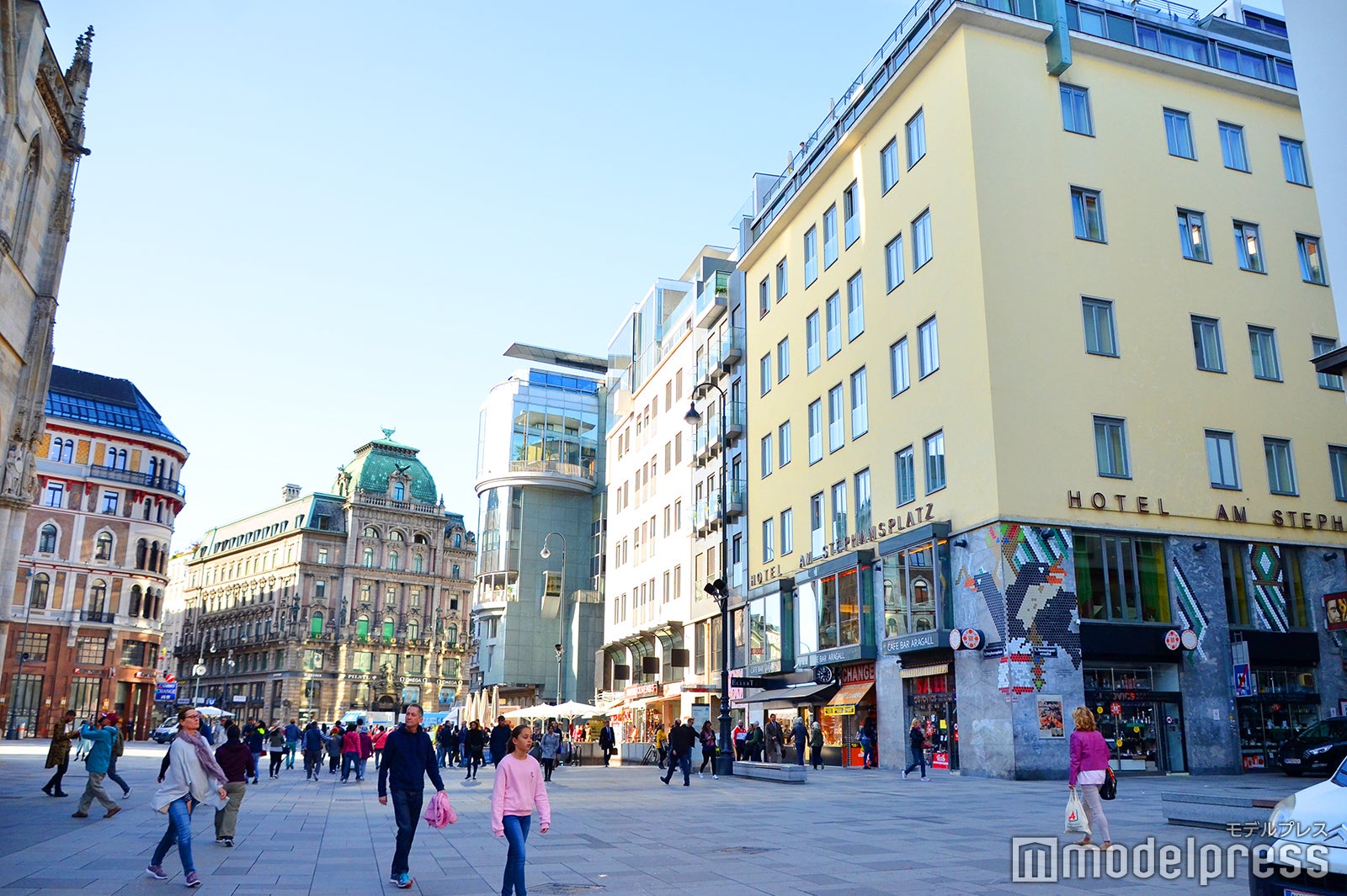 シュテファン大聖堂前の市街地（C）モデルプレス