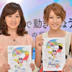 (左から)首藤奈知子アナウンサー、高橋みなみ