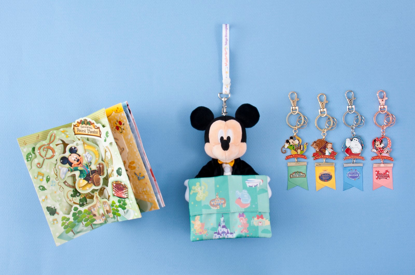 グリーティングカード 1000円／ポケットティッシュ入れ 2200円／キーチェーン 各1300円 （C）Disney