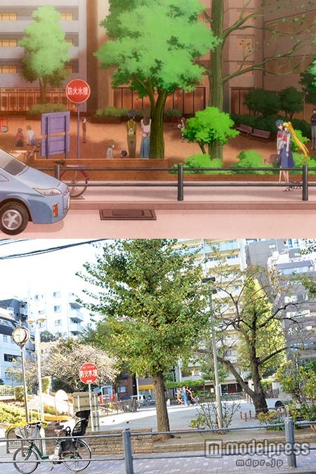 楽しいおしゃべりが弾む「網代公園」/(C)武内直子・PNP・講談社・東映アニメーション