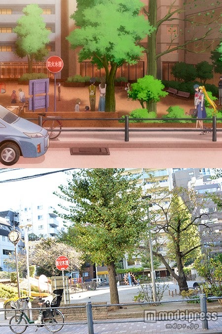 楽しいおしゃべりが弾む「網代公園」/(C)武内直子・PNP・講談社・東映アニメーション