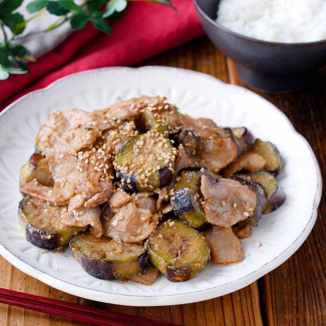 ごはんがすすむ！豚バラとなすのみそ炒め