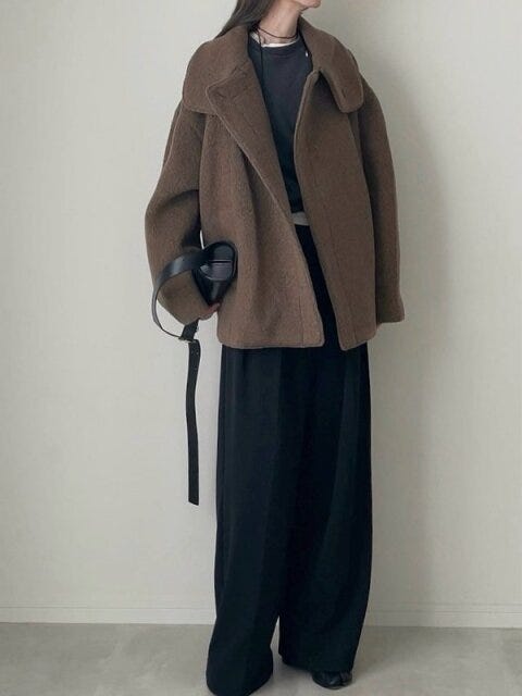 黒スウェットコーデ3