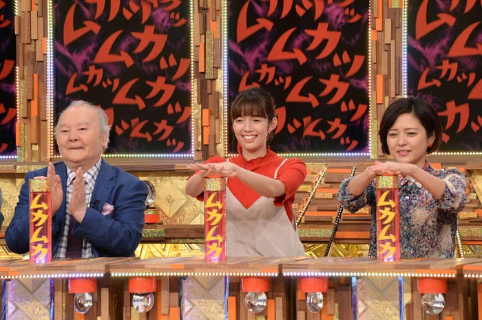 (左から)加藤一二三・佐藤栞・三田寛子 (C)フジテレビ