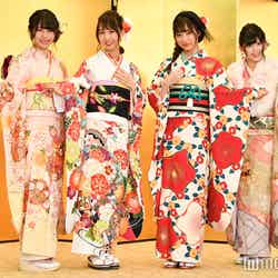 SKE48（左から）佐藤佳穂、熊崎晴香、日高優月、岡田美紅 （C）モデルプレス
