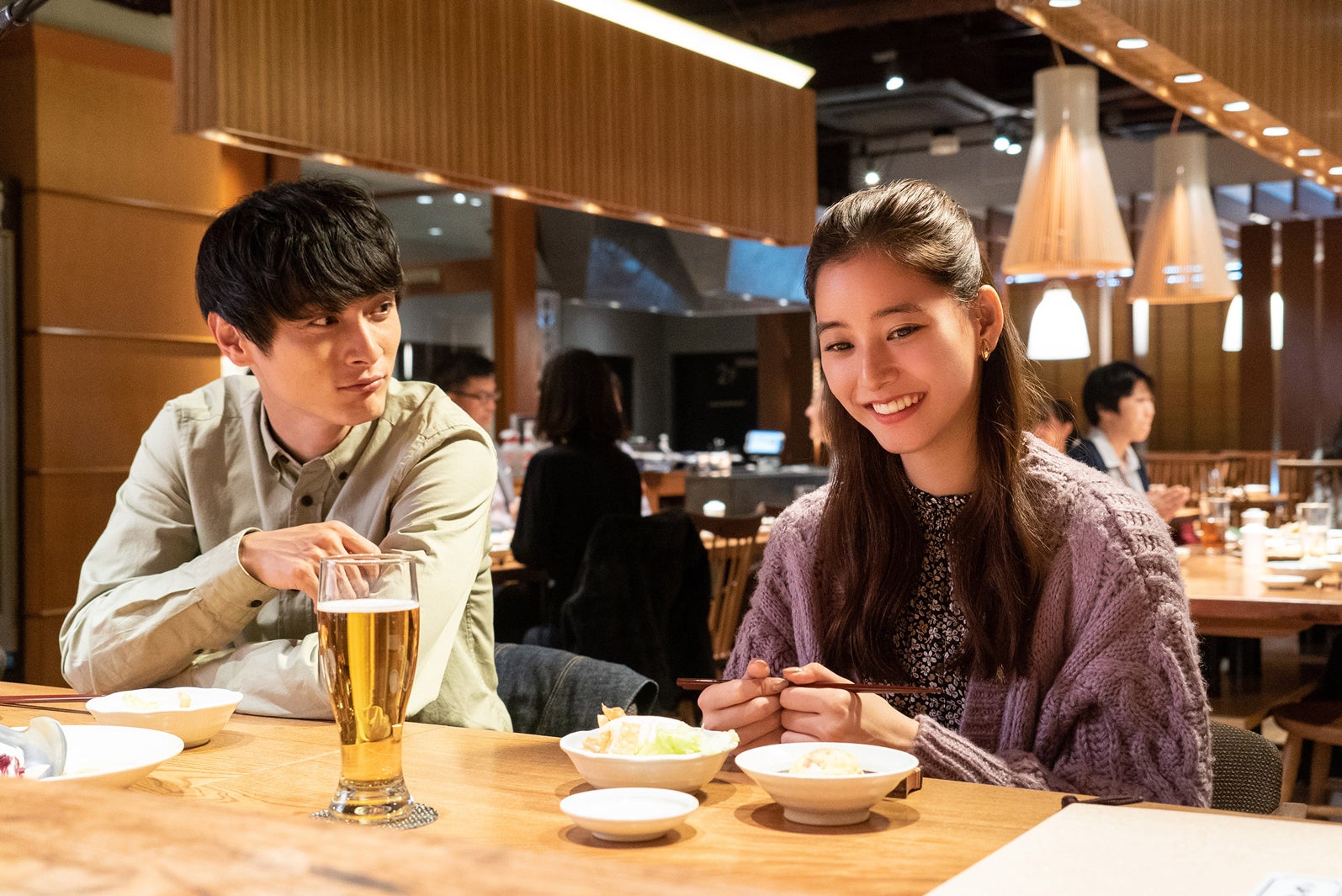 高良健吾、新木優子／「モトカレマニア」より（C）フジテレビ