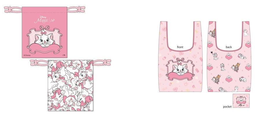 巾着 税込1,430円、エコバッグ 税込2,750円(C)Disney