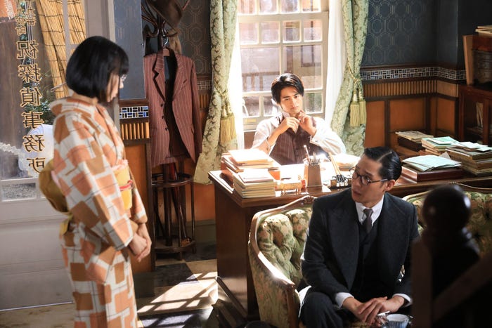 松本穂香、鈴鹿央士、味方良介「嘘解きレトリック」第7話(C)フジテレビ