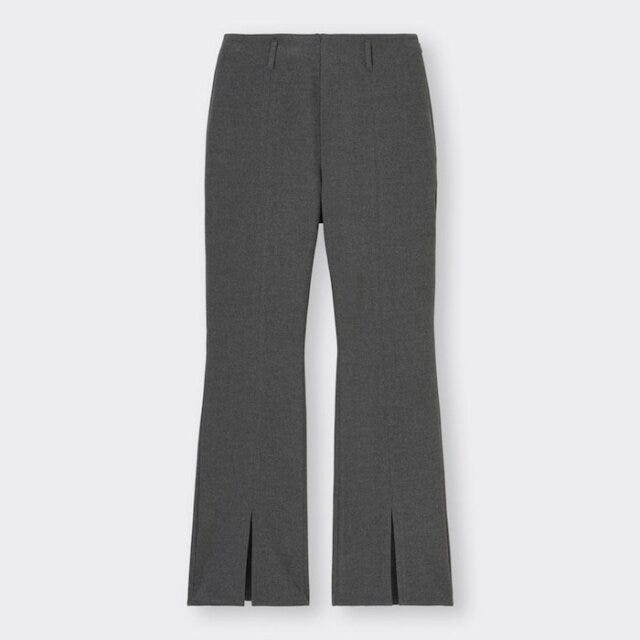 フロントスリットフレアパンツ GUのおすすめ最旬パンツ