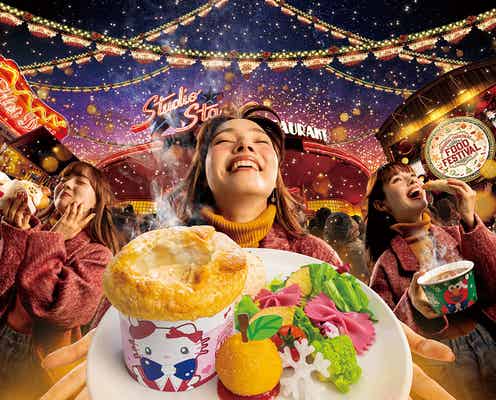 USJ、クリスマス彩る限定フード&グッズ公開 ハローキティやスヌーピーがモチーフのキャラメニューも