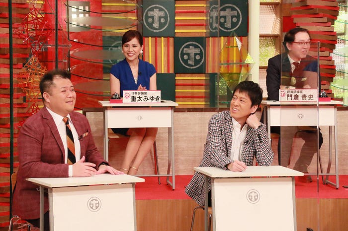 (上段左から)重太みゆき、門倉貴史 (下段)ブラックマヨネーズ/『ホンマでっか!?TV』 (C)フジテレビ