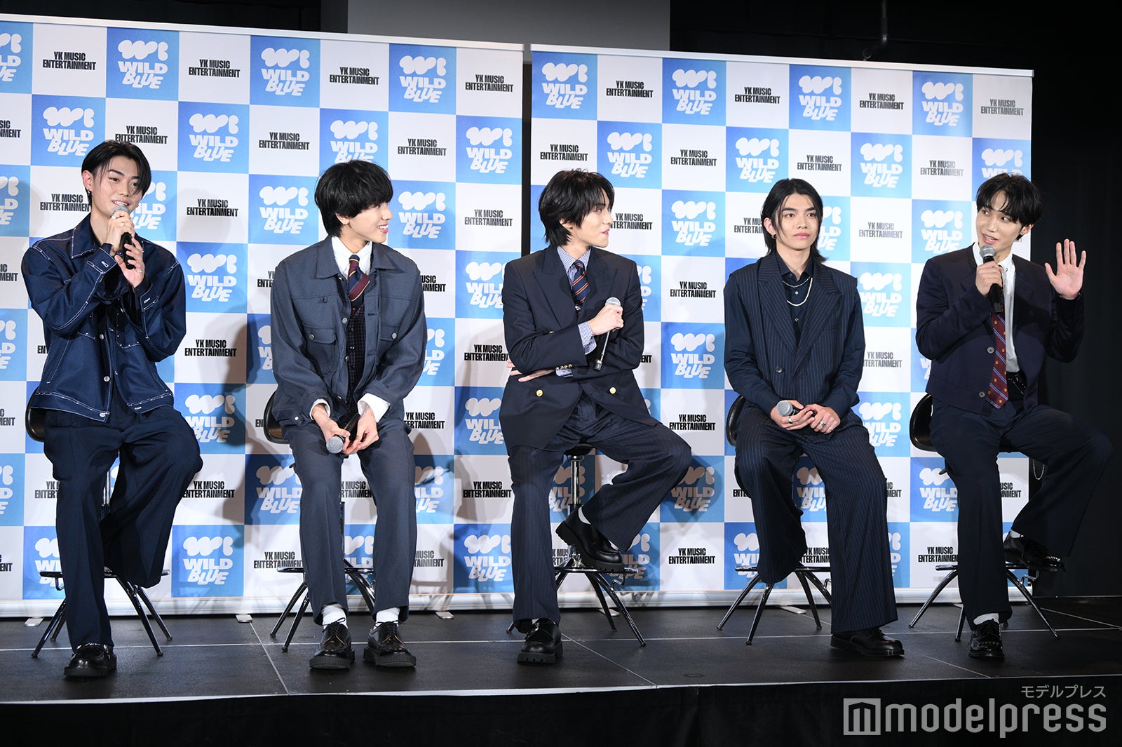 WILD BLUE（左から）鈴陽向、池田優斗、山下幸輝、宮武颯、鈴川直弥（C）モデルプレス