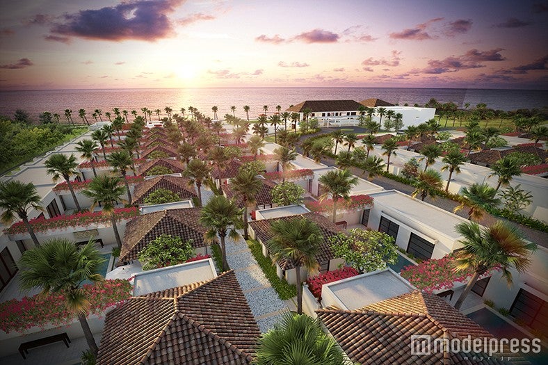 ザ・テラスホテルズ第5のホテル「ジ・ウザテラス ビーチクラブヴィラズ」全景イメージ／画像提供：ザ・テラスホテルズ