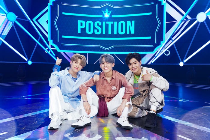 ポジション1位を獲得した阪本航紀、小池俊司、中野海帆(提供写真)