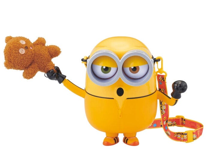 「ポパ・ナーナ」で販売しているカンフーミニオン・ポップコーンバケツ3800円　画像提供：ユニバーサル・スタジオ・ジャパン